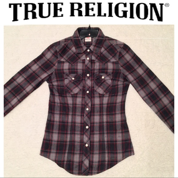 True Religion Tops - “TRUE RELIGION” Long Sleeve Flannel